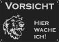 Preview: Irischer Wolfhund | Irish Wolfhound Aluminium Warnschild